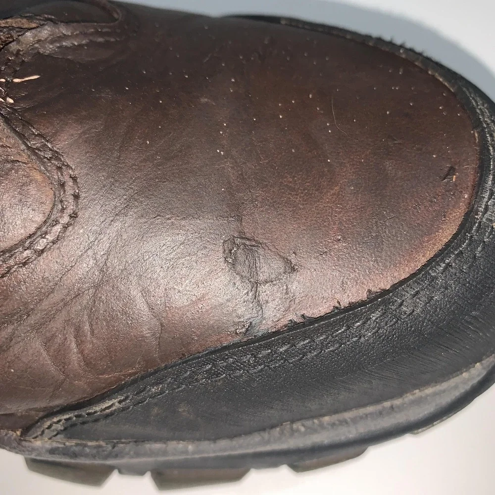 Wolverine Boots Mens Size 12W Brown Leather Waterproof Steel Toe Work W04978
